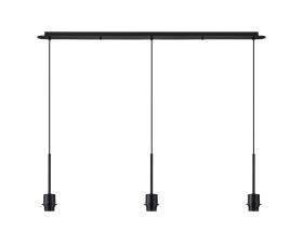 Carrie Satin Black Ceiling Lights Deco Linear Fittings